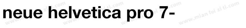 neue helvetica pro 7字体转换
